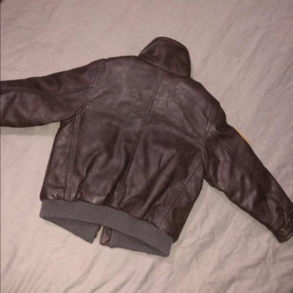 Toddler boys leather jacket - Picture 3 of 5